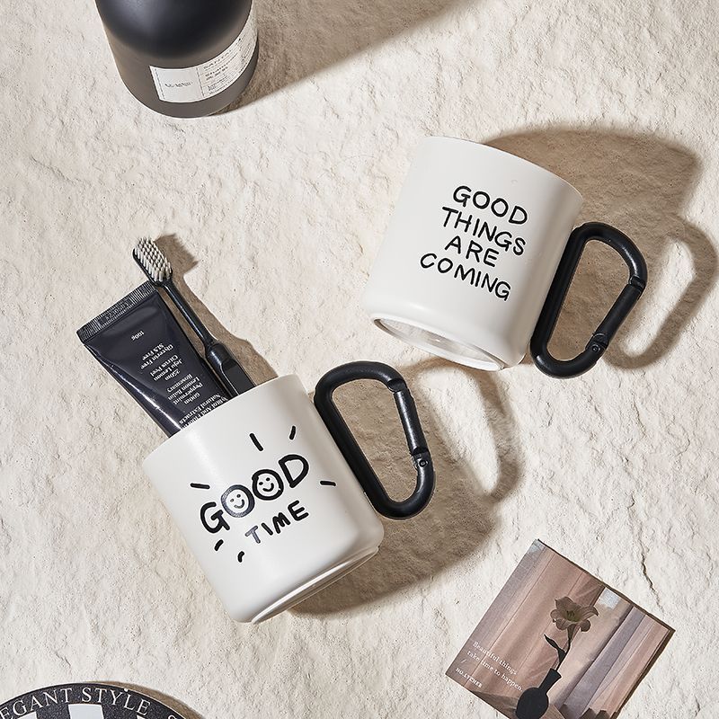 Bicchiere per collutorio stile graffiti tazza in plastica semplice_voghion.com