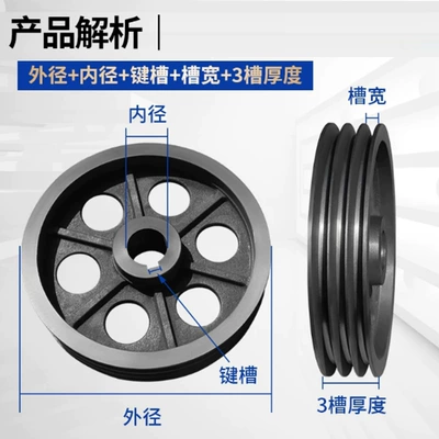 Generator şkivləri Belt Pulley Transmission
