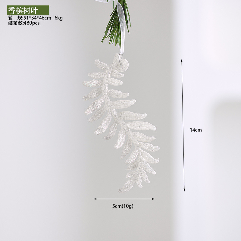 Colgante acrílico blanco polvo brillante colgante de Navidad pequeña estrella explosiva instrumento pequeño colgante de nieve decoración de Navidad