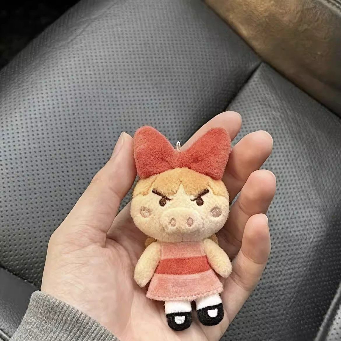 Cute Powerpuff Girls Chubby Zawaemon Plush Toy Bag Decoration Pendant Gift