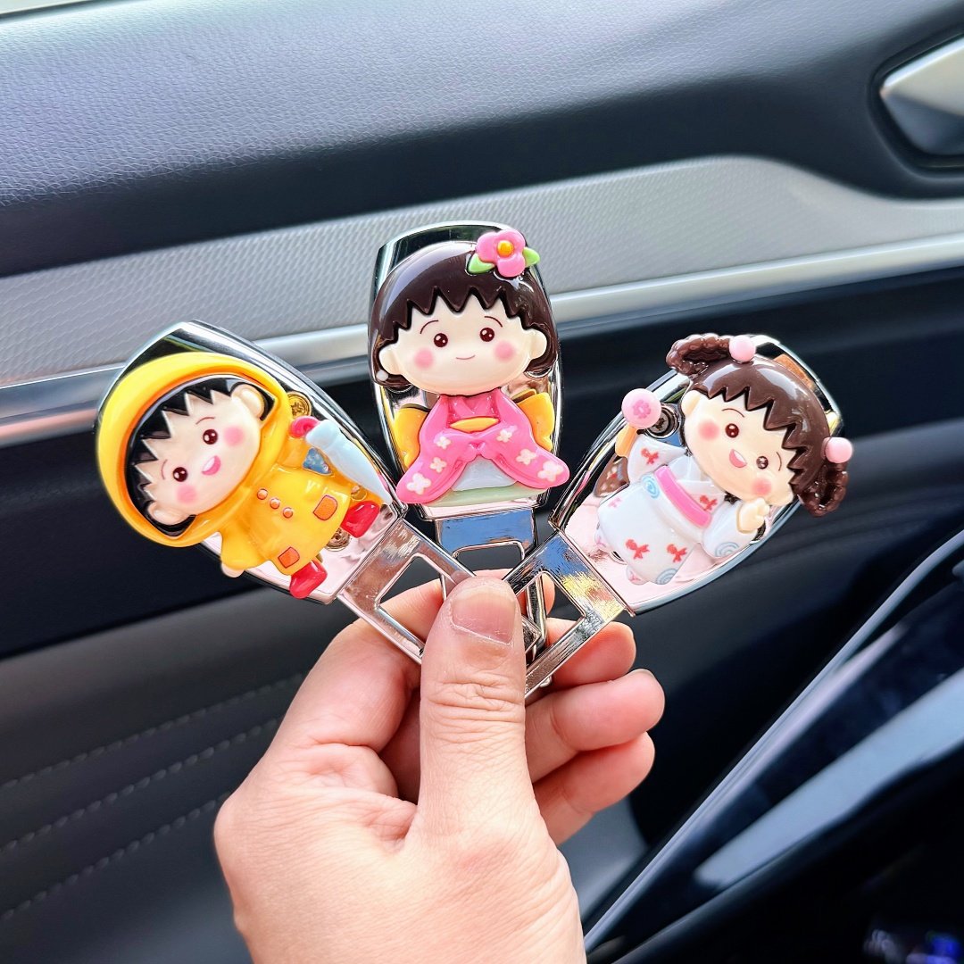 차량용 안전벨트 버클 삽입형 귀여운 캐릭터 장식