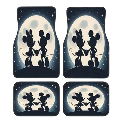 Mats Carpet Four-Piece Set Stain-Resistant | Avtomobil döşəmə paspasları - dsn-foot-pad-3-3344cm-two-piece-set