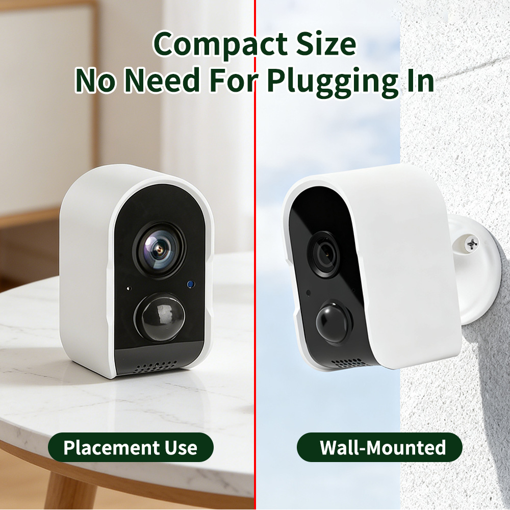 Cámara de Seguridad Inteligente de Bajo Consumo ABS y PC con Alarma para Interior y Exterior image 3