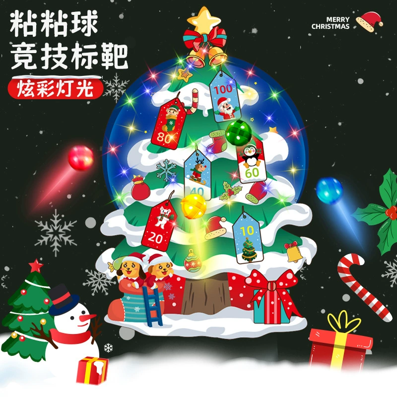 Украшение для вечеринки светодиодный Дартс липкая шаровая мишень Новогодняя вечеринка праздничная атмосфера подарок детские игрушки для дома и улицы