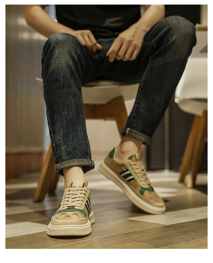 Sneakers in tessuto ricamato traspirante da uomo European Station College Wind One Generation Vendita calda_voghion.com