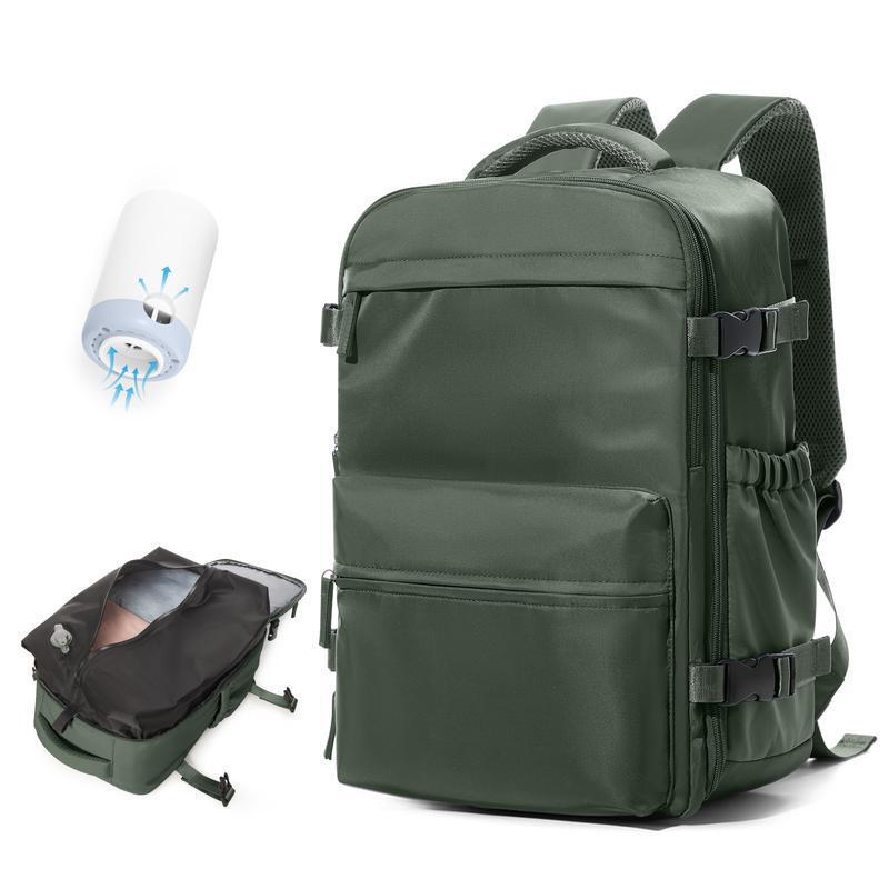 款Women's vacuum travel backpack Men's carry on backpack|undefined