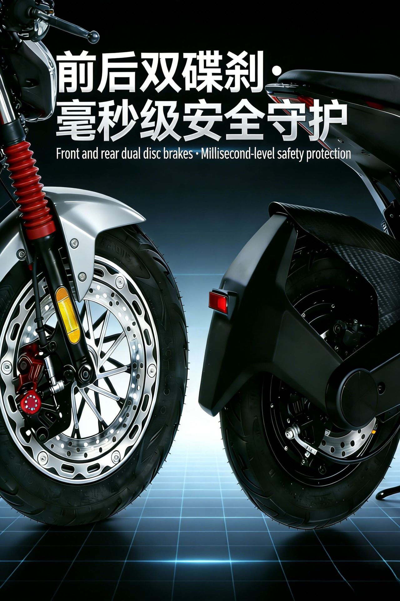 Electric Scooter High-Speed Long-Range Lithium Battery Motorcycle