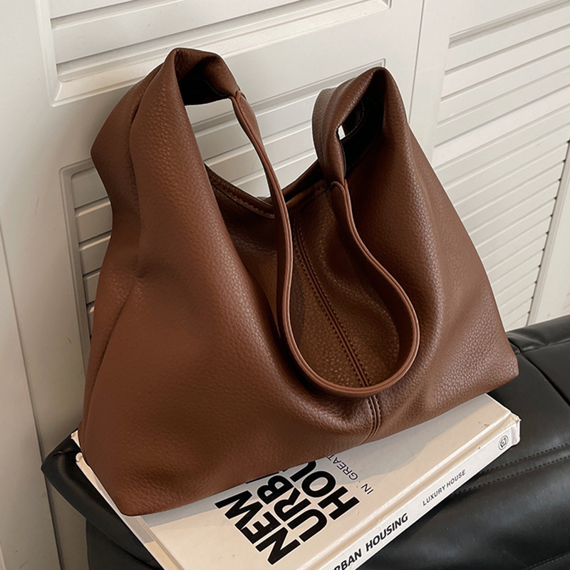 春夏の新ファッション pu 女性のショルダー脇の下バッグ大容量の女性のバッグクロスボディ高品質の質感の通勤トートバッグ|undefined
