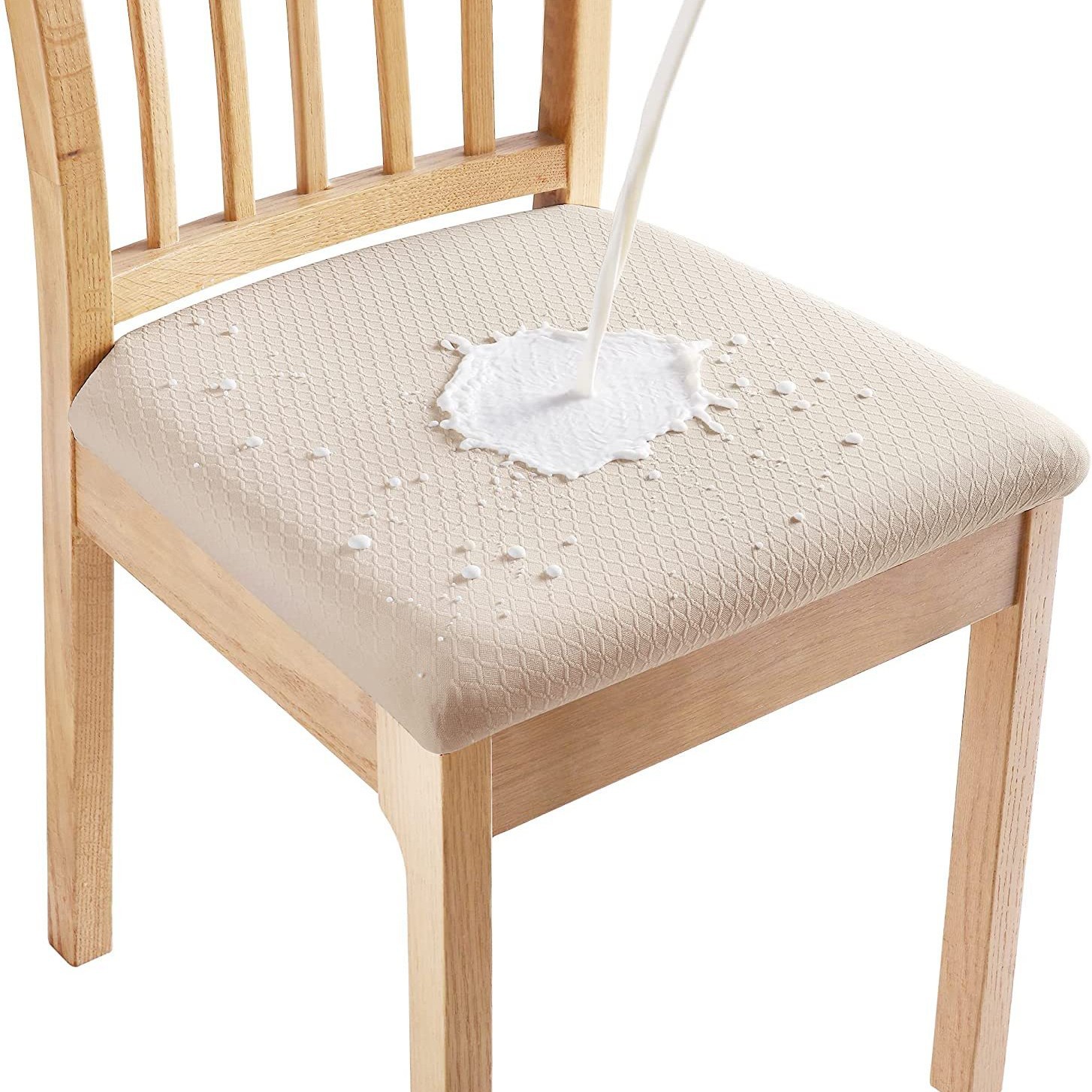 Funda de asiento impermeable jacquard transfronteriza, funda para silla del hogar, funda de cojín universal para silla de hotel y restaurante