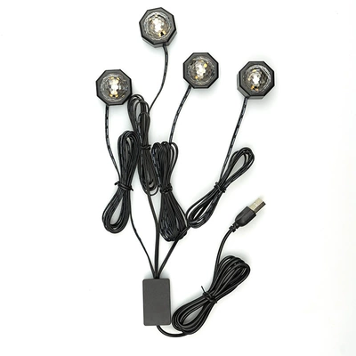 New car one drag four full Panel (Dashboard) işıqlandırması - m10-diamond-car-voice-activated-ambient-light