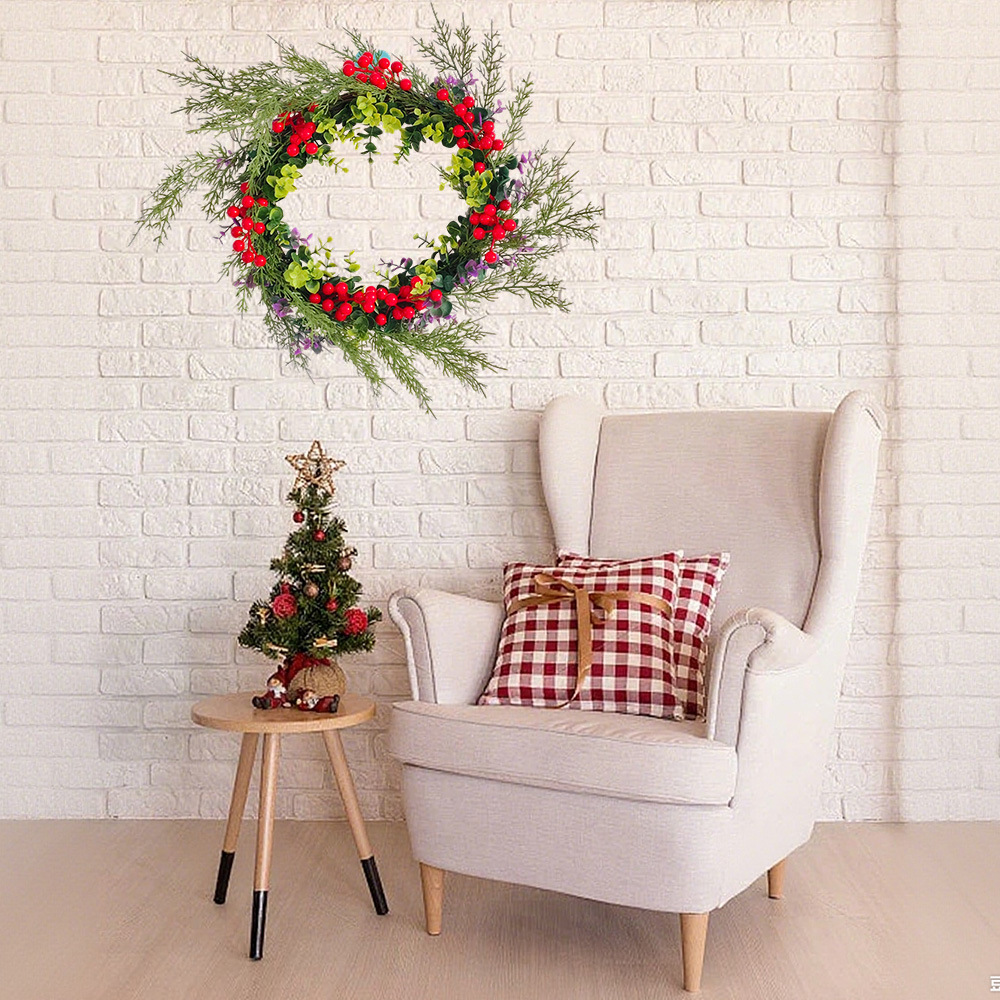 Amazon Hot Sale Navidad Bayas Navidad Decoración de guirlandas ventanas de tiendas puertas colgando diseño de atmósfera