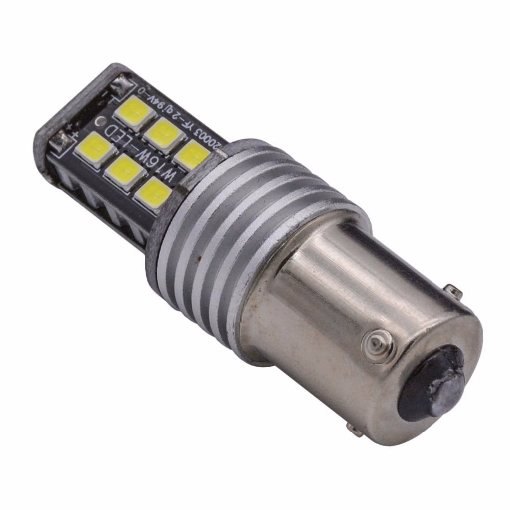 Автомобильная Светодиодная лампа Canbus S25 1156 2835 15SMD декодирование светодиодный фонарь заднего хода сигнал поворота