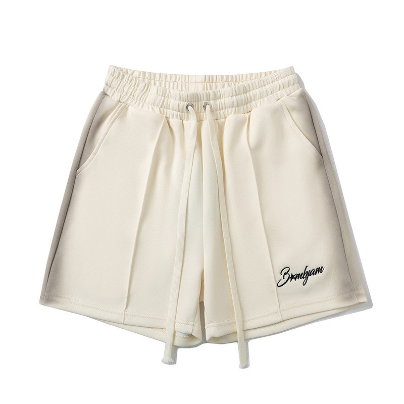 Zongchi Clothing Co. Spray-Painted Sports Shorts, Retro Streetwear Pants, Casual High Street Loose Trendy Brand Summer New Short Style Zongchi Clothing Co. Spray-Painted Sports Shorts, Retro Streetwear Pants, Casual High Street Loose Trendy Brand Summer New Short Style