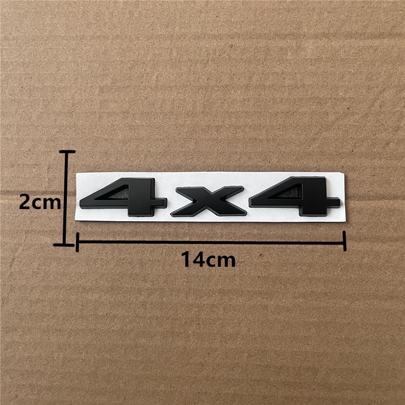 Véhicule tout-terrain à quatre roues motrices permanent, carrosserie métallique 4x4, modification personnalisée, badge arrière de voiture 4x4, décoration_voghion.com