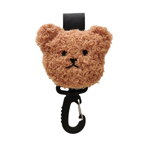 Korean ins style bear head stroller Velcro buckle stroller accessories umbrella stroller stroller walking artifact hook