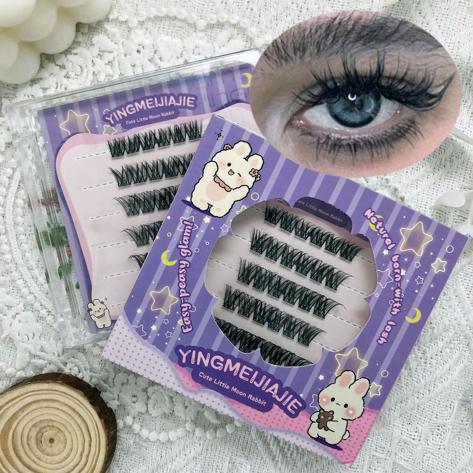 Las pestañas falsas transfronterizas sin pegamento, las nuevas pestañas falsas hechas a mano, las pestañas falsas sin pegamento, las pestañas falsas