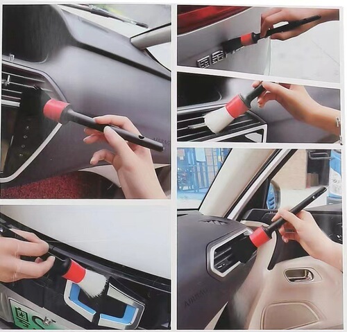 Detail Brushing Soft Bristle Cleaning Tool Car Motorcycle Deep Cleaning Beauty Supplies Car Wash Brush Set of Five