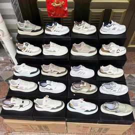 休闲板鞋男士新款时尚防滑百搭潮厚底运动圆头春秋季男鞋杂款尾货