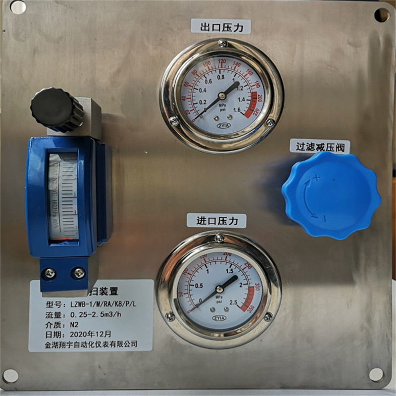 氮气吹扫装置/吹扫流量计/双路面板式吹扫装置/恒流装置