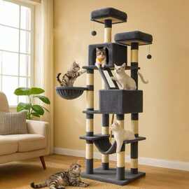 猫抓板猫爬架猫抓柱通天柱大型超大号家用立式猫窝大猫专用架剑麻
