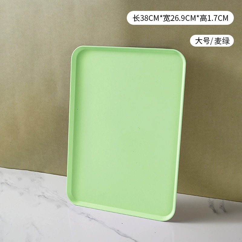 Nordic INS wheat straw trap household color plates commercial barbecue bakery dish large plastic tea plate