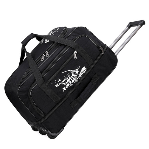 Foreign trade wholesale large-capacity trolley bag cover three travel bags washed Oxford cloth tug bag three-wheel luggage bag checked