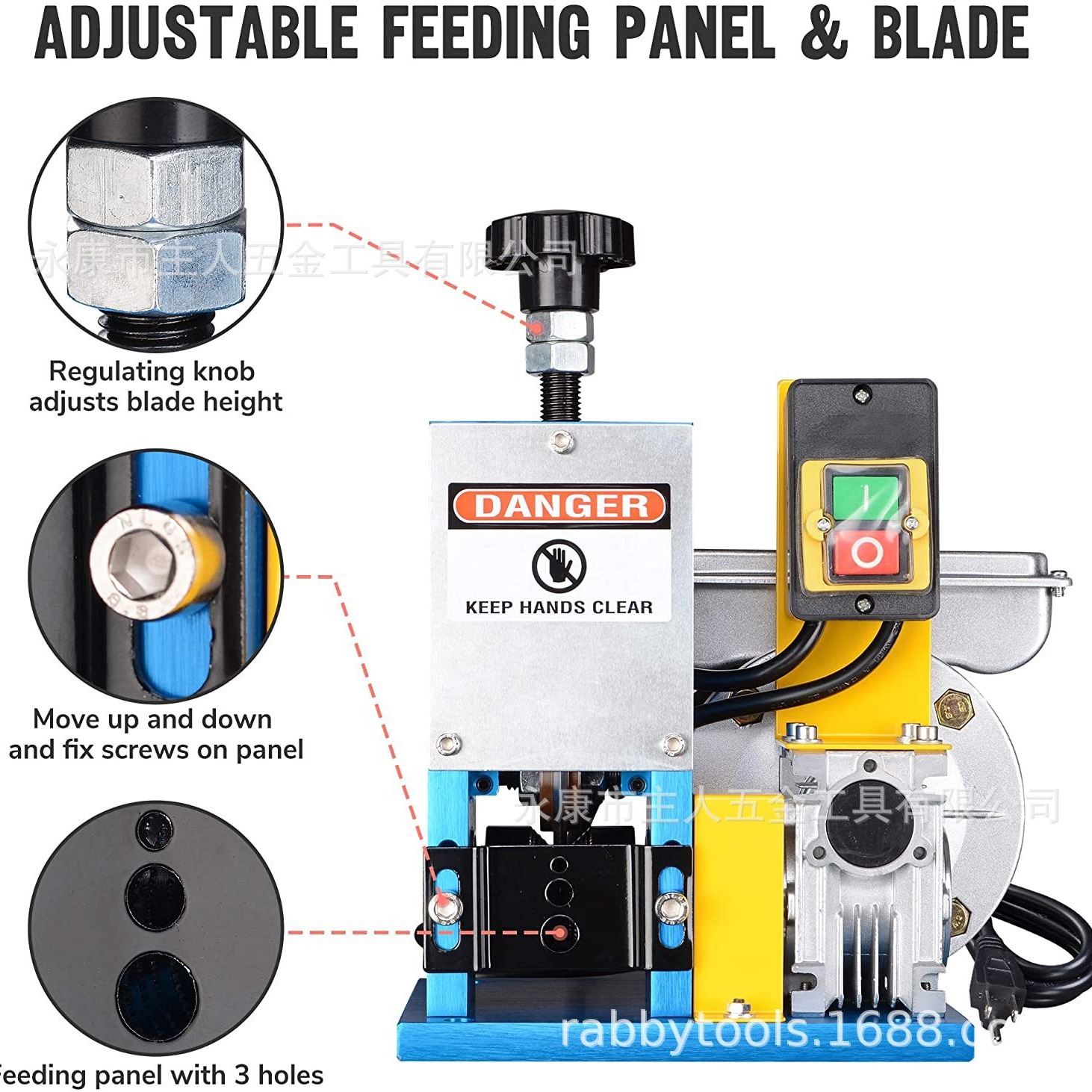 220V促销出口尾单正品原装批发销售超好用电动电线电缆剥线机  (1
