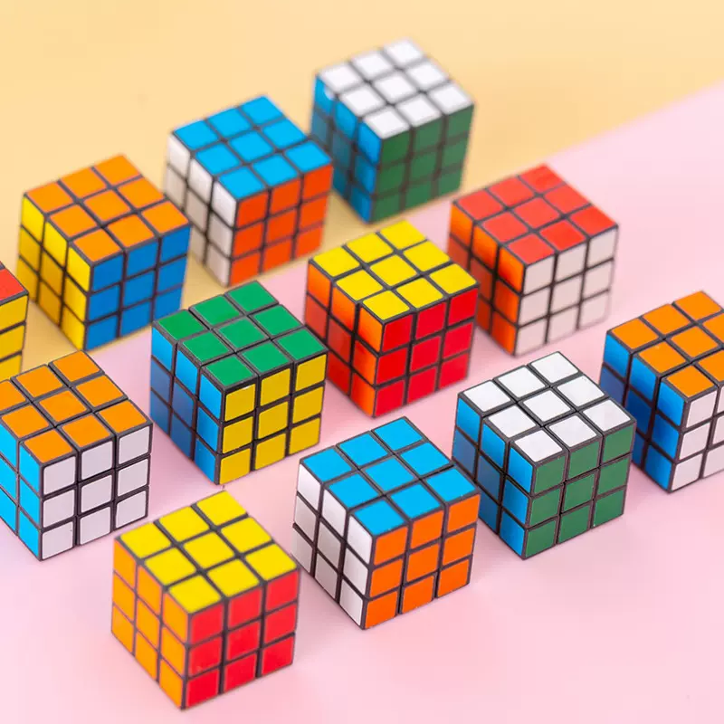 3cm三阶迷你魔方 儿童益智早教魔方地推礼品跨境套装小玩具批发