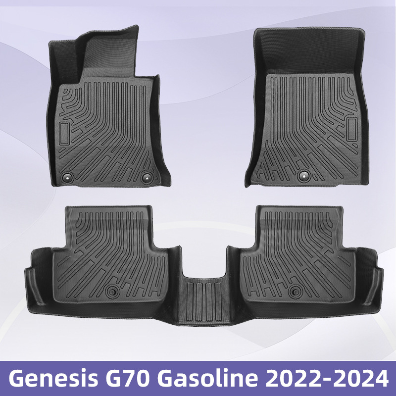 Aplicable a Genesis G70 Fuel 2022 - 2024 3D todo el tiempo material TPE almohadilla para los pies almohadilla del maletero
