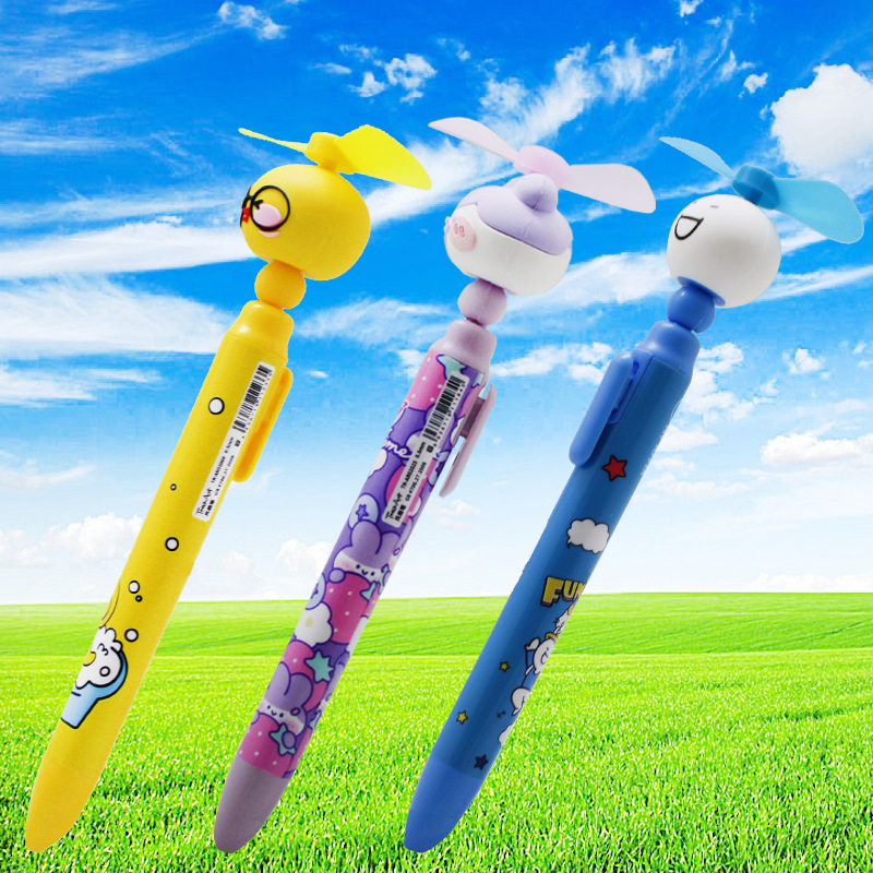 Summer cartoon rotating cute adjustable air fan for students