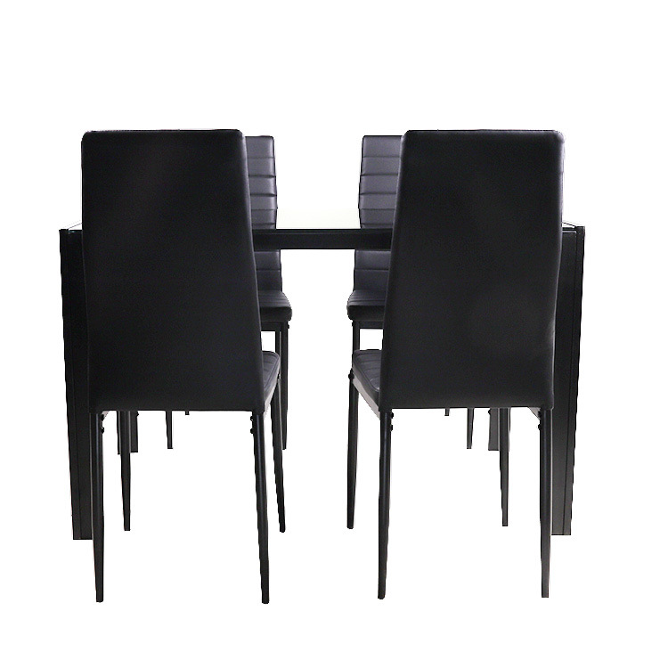 Mesa de comedor de vidrio exportada mesa de comedor de vidrio templado amazónico mesa de comedor casera silla simple mesa de negociación image 4