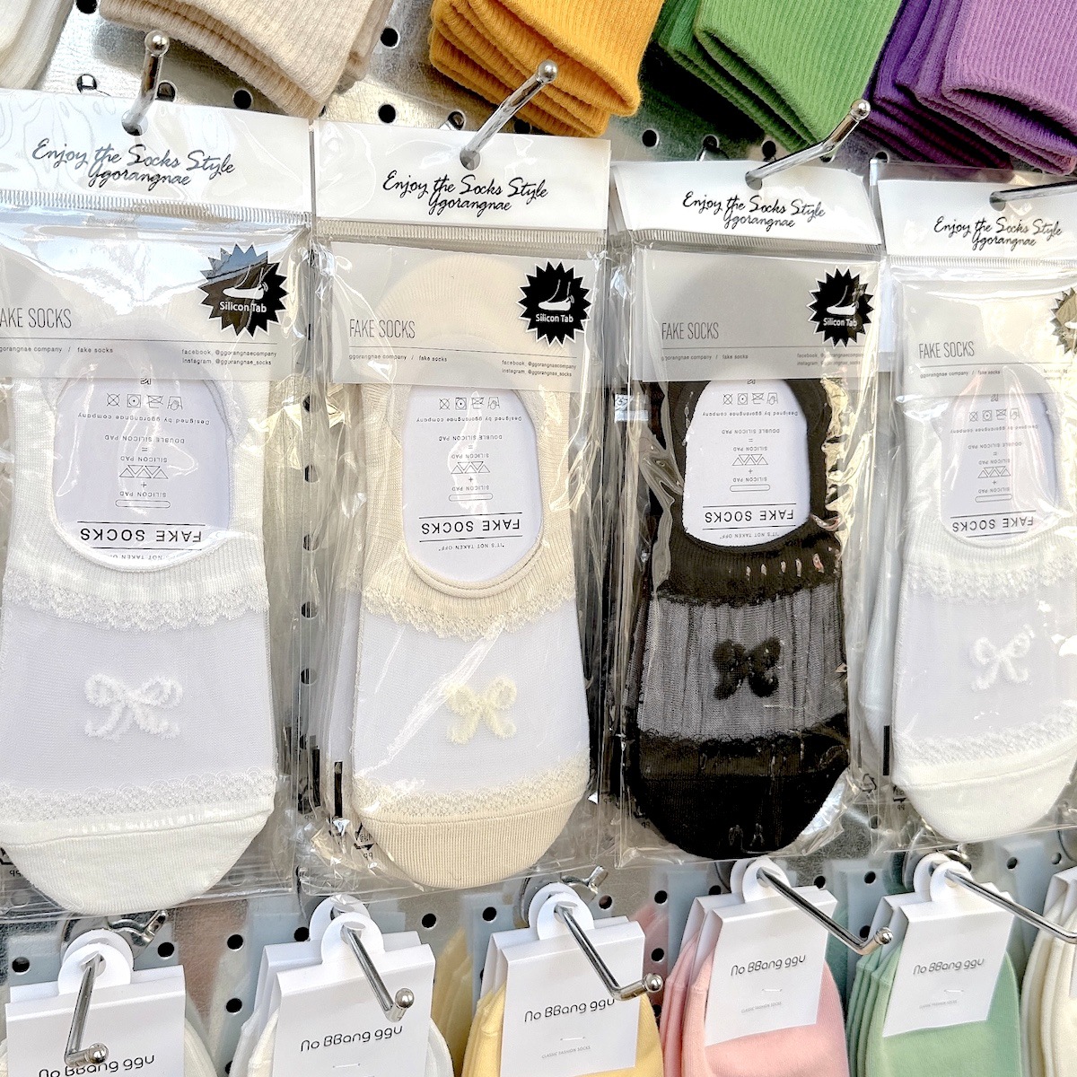 South Korea socks women's 2645 Dongdaemun summer new bow boat socks glass silk cotton bottom thin women's socks