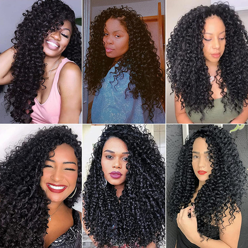 Cabello Rizado para Crochet Gogo Curly, Fibra de Alta Temperatura, Cómodo, Fácil de Usar