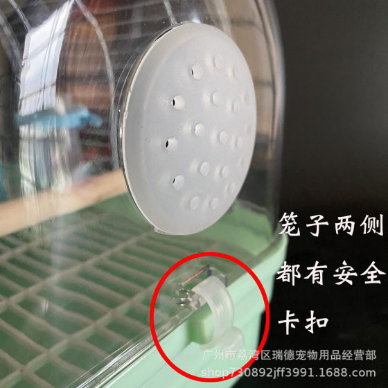 Parrot Outing Cage, Transparent Bird Cage, Viewing Panoramic Satchel Cage, Acrylic Bird Cage, Take-out Breeding Cage