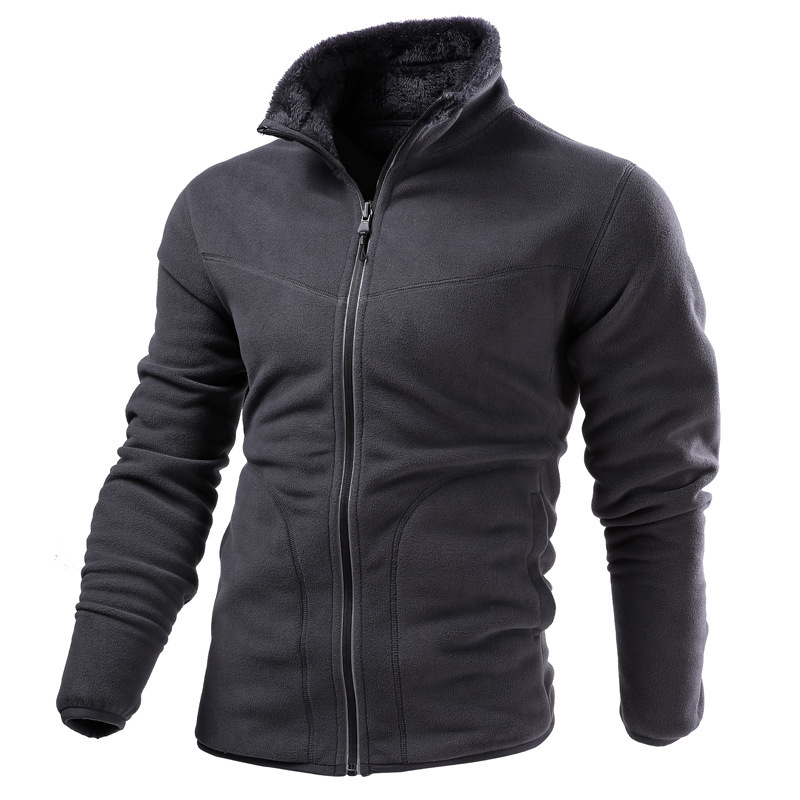 Nuevo otoño y invierno chaqueta de terciopelo pareja al aire libre engrosado hombre y mujer con pelo largo en ambos lados para usar chaqueta de terciopelo cálida de grano yao image 7