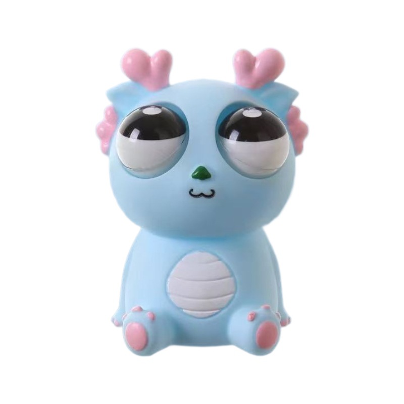 Explosión de ojos dragón pellizco de música juguete de descompresión año del dragón apretón ojo ojo ojo ojo pequeño dragón muñeca ventilación dragón juguete al por mayor