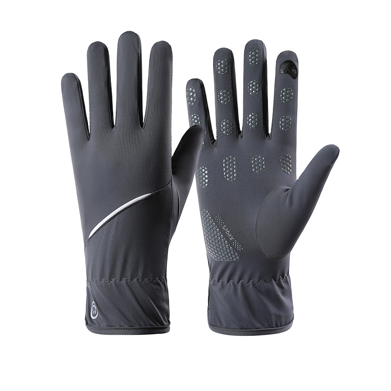 Guantes de protección solar de verano para mujeres anti-UV anti-deslizante delgado hielo al aire libre guantes de protección solar de hilo original