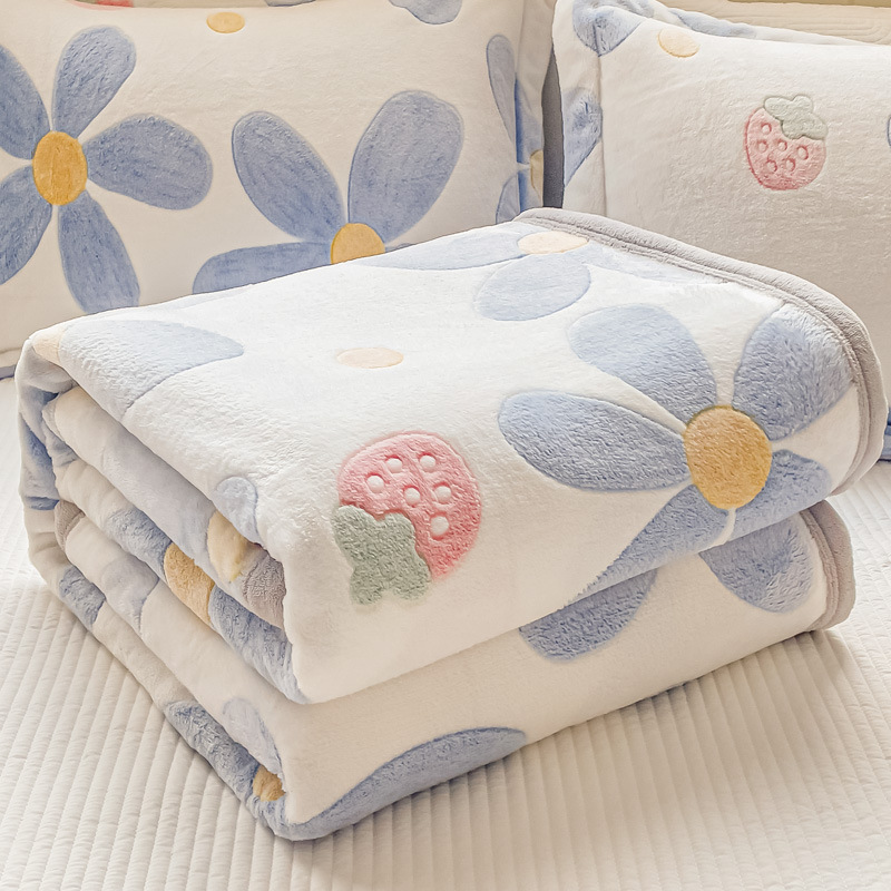 Frida invierno grueso mantas de lana de coral mantas de siesta mantas de almuerzo de oficina mantas de copo de nieve gruesas mantas de lana
