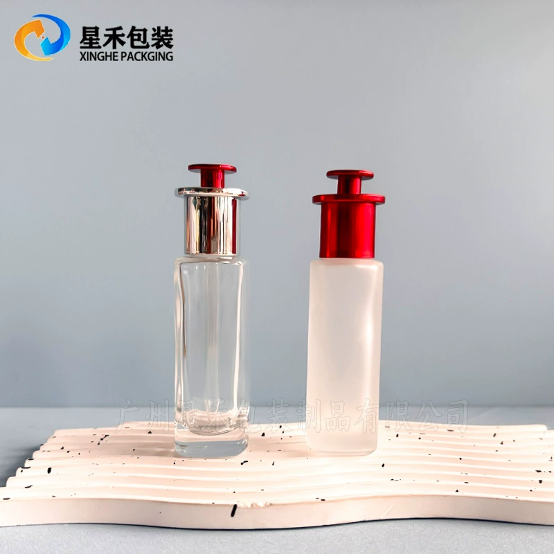 Оптовая продажа 40ml квадратная эссенция бутылка насос капля бутылка косметическая упаковка бутылка эфирного масла бутылка упаковочная упаковка пустая бутылка