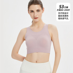 Plus Size Sports Bra Women's Shock Absorption Running Shaping Yoga Wear Fitness Back Support Outerwear Vest Bra 
