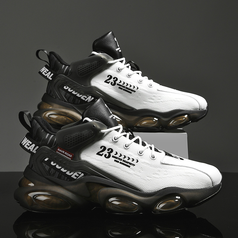Men's Popcorn Running Shoes Autumn Shock Absorption Trainers_voghion.com