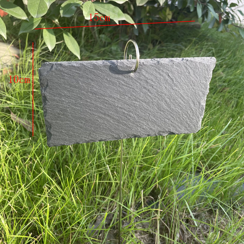 Fabricantes mayoristas etiquetas de plantas de pizarra etiquetas de flores etiquetas de árboles frutales etiquetas de acero inoxidable jardín