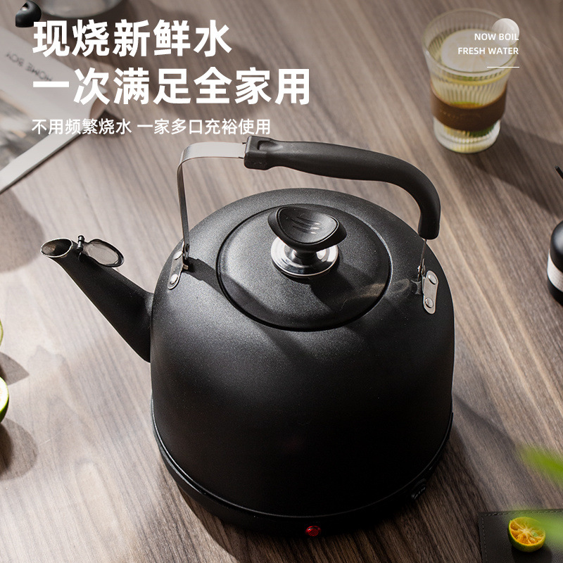 Hervidor eléctrico de acero inoxidable, hervidor eléctrico de gran capacidad, apagado automático, aislamiento térmico, silbato doméstico 304, hervidor especial