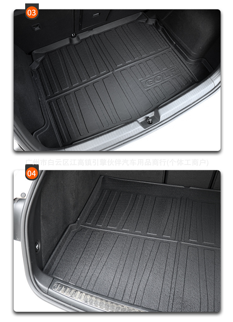 Suitable for Land Rover Discovery Sport, Discovery 3/4/5, Evoque L, foldable TPE trunk mat, waterproof