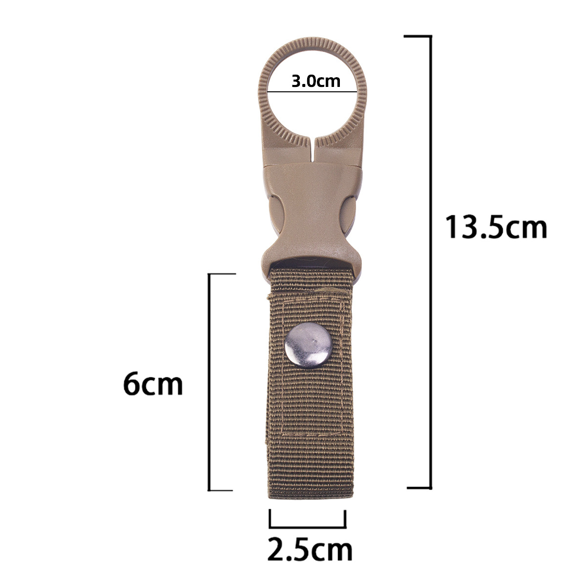 Al Aire Libre táctico nylon botella de bebida cinta colgante mosquetón multifuncional botella de agua portátil colgando hebilla clip de agua mineral