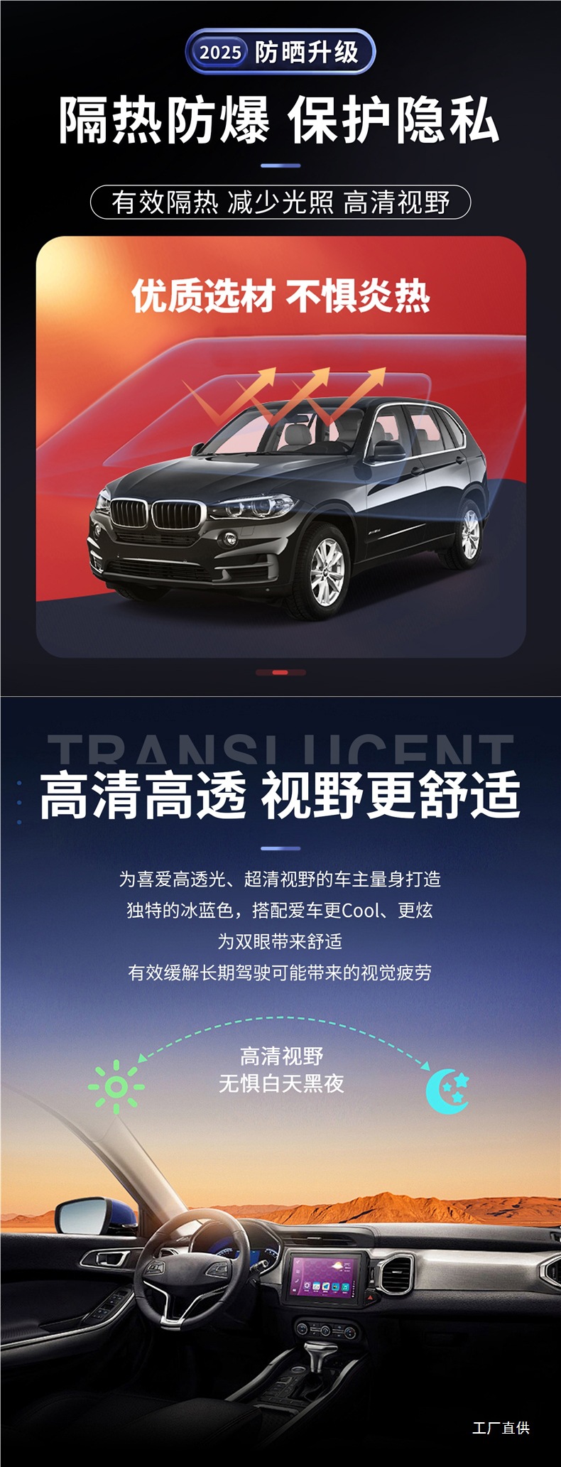 Llumar Dragon Film Car Window Glass Solar Film Sun Protection Heat Insulation Film Enjoy 75 Front Windshield Full Car Explosion-Proof Official