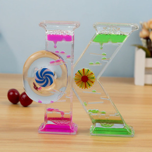 Creative oil drop water drop liquid hourglass Internet celebrity decompression Multi-Color Fantasy oil leak decorations birthday gift boutique