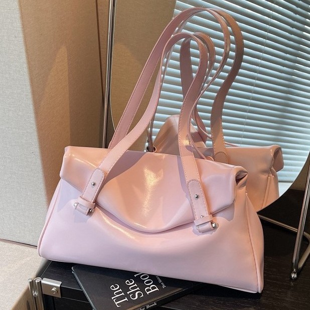 Shangxin bolso de gran capacidad para mujeres 2026 primavera nueva bolsa de hombro de viaje universal textura extranjera bolso axilar