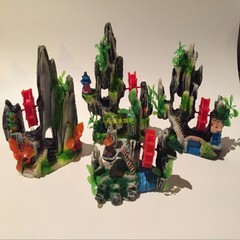 Aquarium fish tank landscape simulation resin rockery pneumatic water wheel decoration ornaments/resin craft fish tank scenery