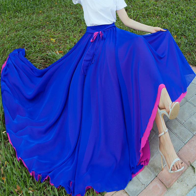 6 pieces of sapphire blue 100D + purple rose red 100D